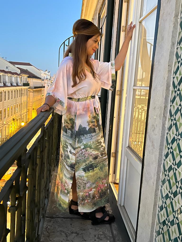 CapHill Caftan Dress - Seascape Silk CapHill Caftan Dress - Seascape Silk